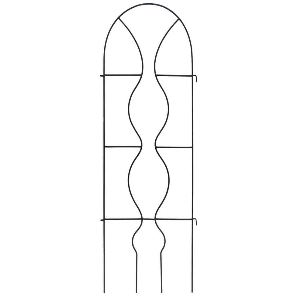 ACHLA DESIGNS Orangery Trellis Gardening Tool, 65 in. Tall Black