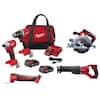 Milwaukee M18 18V Lithium-Ion Brushless Cordless Compact Drill/Impact ...