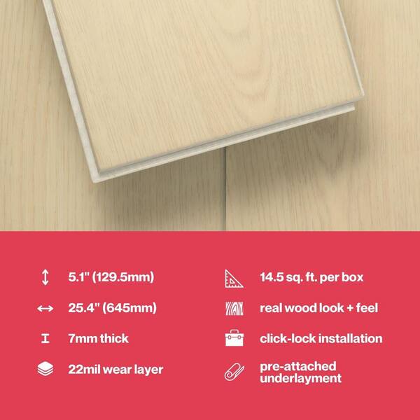 Lucida USA Decocore Soft Gray 5-4/5-in Wide x 7-mm Thick Waterproof Interlocking Luxury Vinyl Plank Flooring (14.5-sq ft) Lucida USA Decocore Soft Gray 5-4/5-in Wide x 7-mm Thick Waterproof Interlocking Luxury Vinyl Plank Flooring (14.5-sq ft)