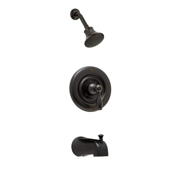 Glacier Bay Mandouri Single-Handle 1-Spray Tub and Shower Faucet in Bronze (Valve Included)