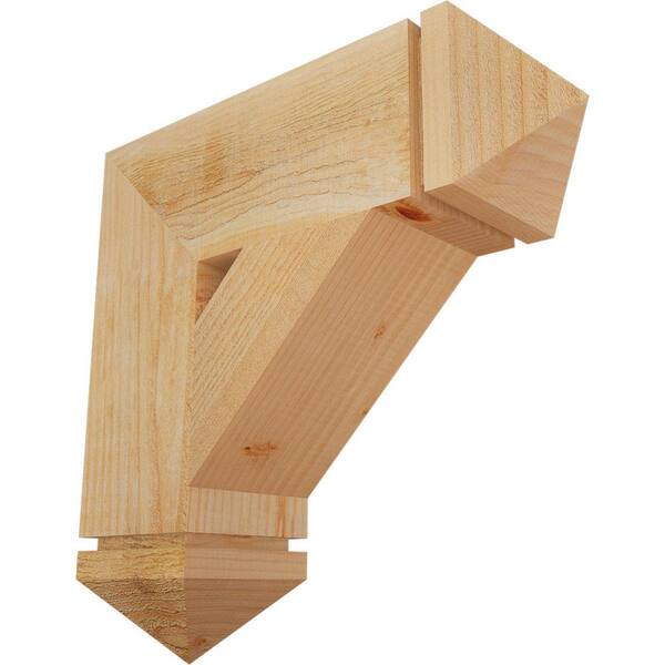 Ekena Millwork 6 in. x 20 in. x 20 in. Douglas Fir Traditional Arts and Crafts Rough Sawn Bracket