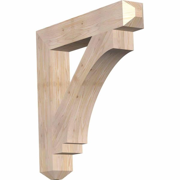 Ekena Millwork 5.5 in. x 36 in. x 36 in. Douglas Fir Imperial Craftsman Smooth Bracket