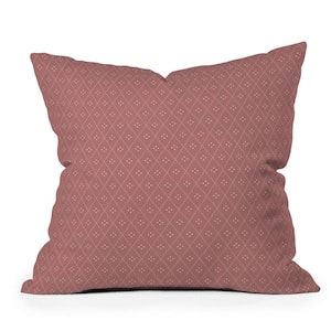 Pink Colour Poems Mae Pattern xx 18 in. x 18 in. Throw Pillow
