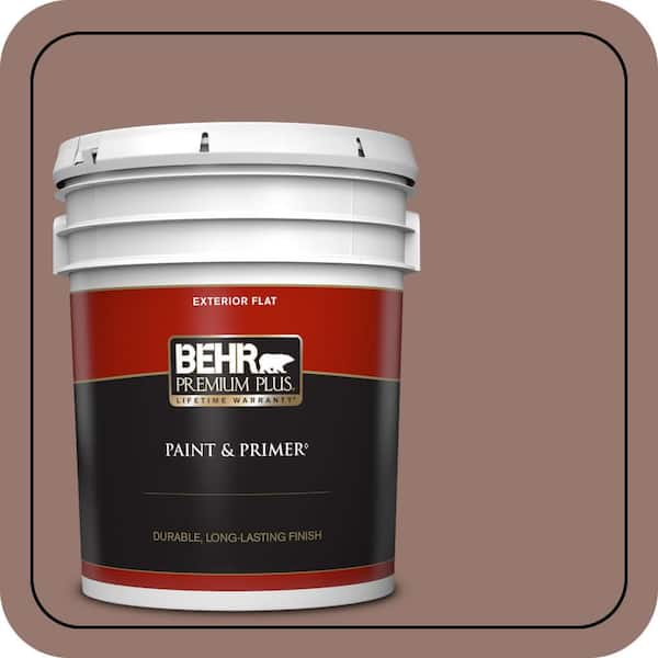 5 gal. #N160-5 Chocolate Delight Flat Exterior Paint & Primer