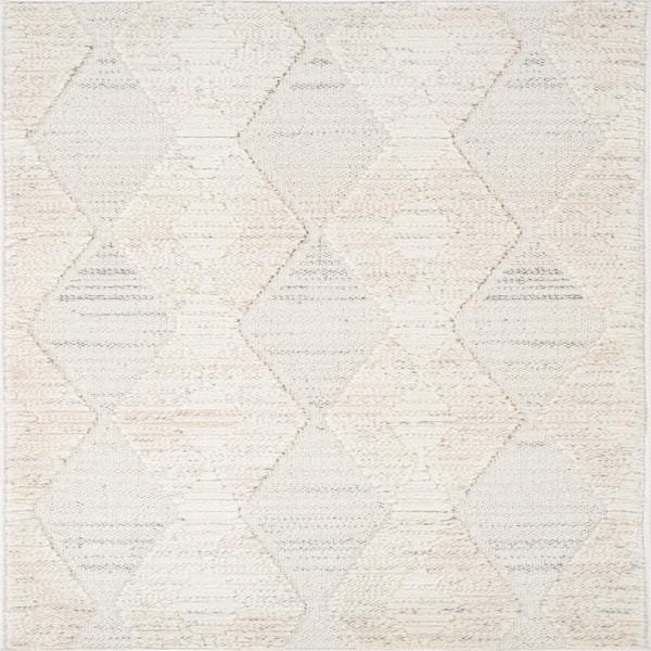 Nelio Chevron Washable Indoor Doormat Rug 2' x 4' Cream Beige Modern Doormat Rug, Stain-Resistant Carpet