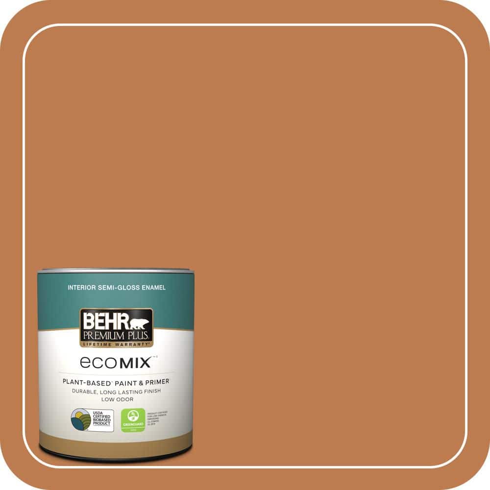 1 qt. #260D-6 Chai Spice Semi-Gloss Enamel EcoMix Plant-Based Interior Paint & Primer price history on PriceWatchPro
