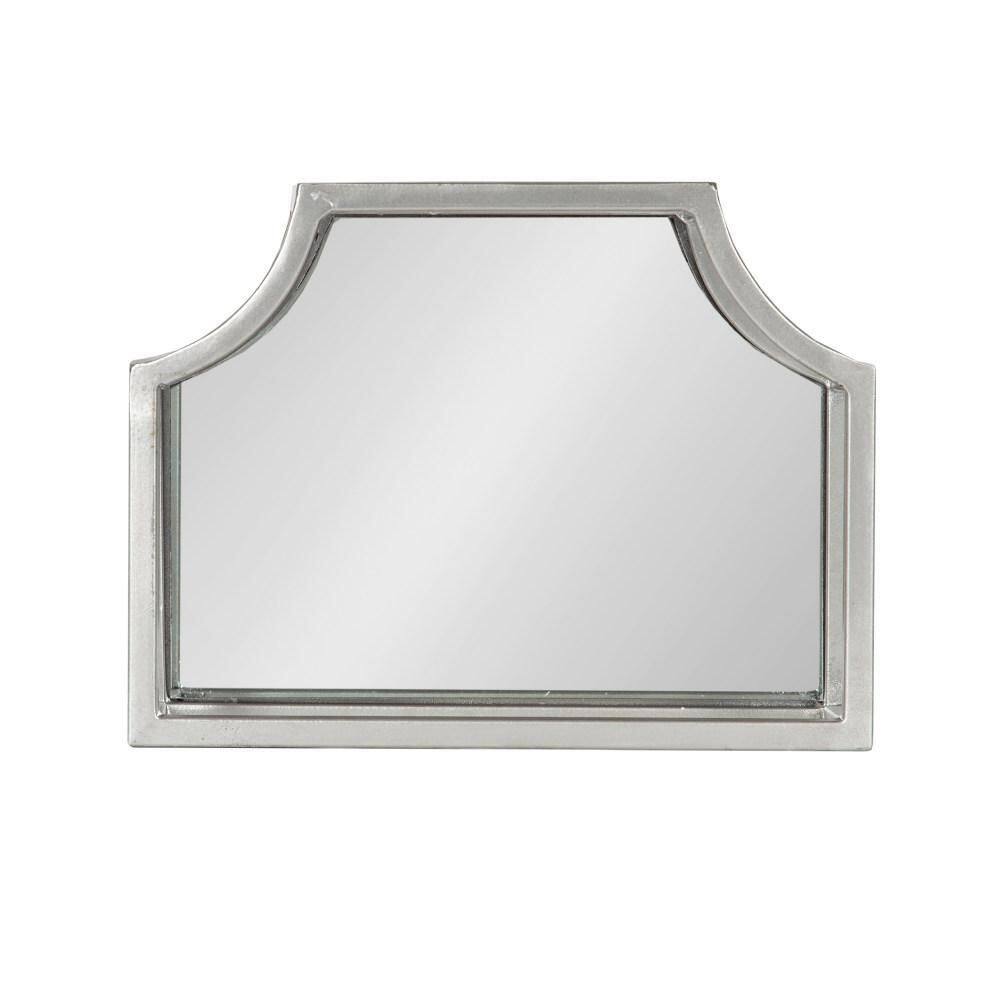 Ciel Glam Geometric Silver Wall Sconce Shelf Set