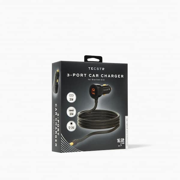Starlink Mini Car Charger-16.5 ft.