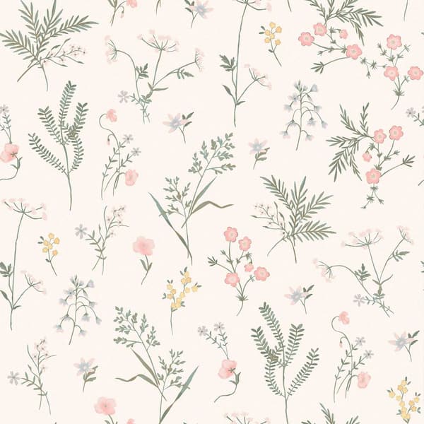 Laura Ashley Crosswell Coral Pink Wallpaper