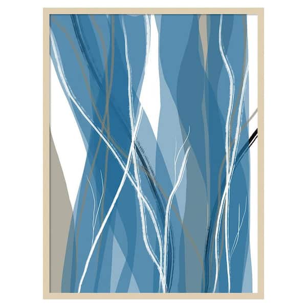 Amanti Art Sea Meadow III by Jim Schlotzhauer 31 in. W x 41 in. H. Wood Framed Wall Art Print Framed in Brown
