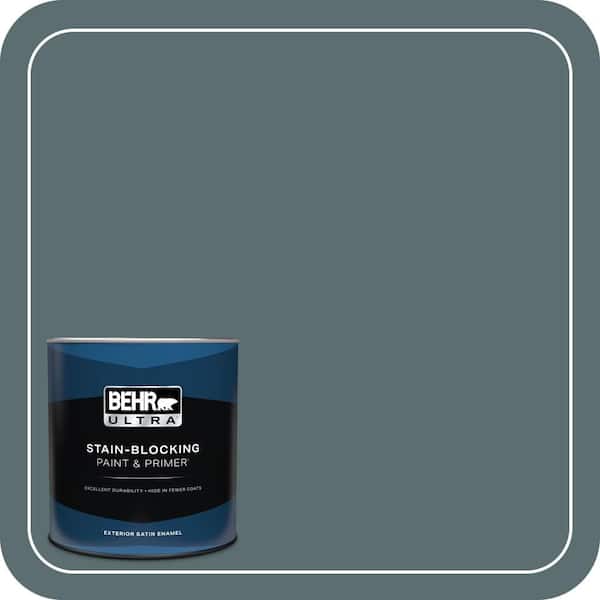 BEHR ULTRA 1 qt. #ECC-58-3 Unreal Teal Satin Enamel Exterior Paint & Primer