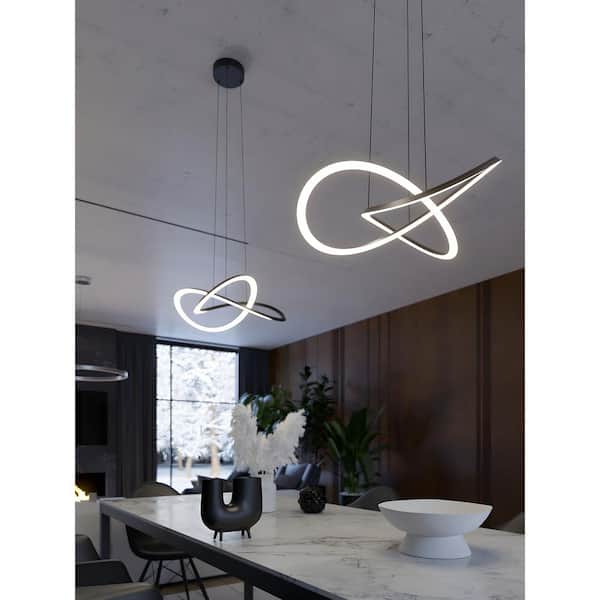 AFX Celeste 31-Watt 1 Light Black Statement Integrated LED Pendant