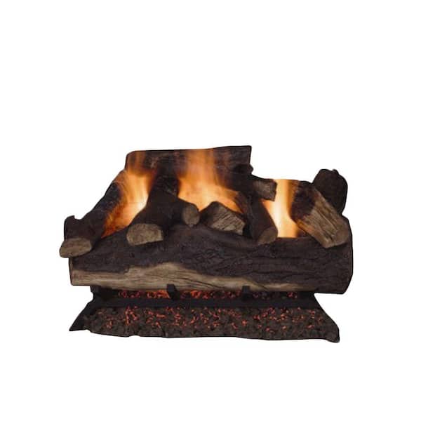Emberglow Lanier Oak 18 in. Vented Natural Gas Fireplace Logs