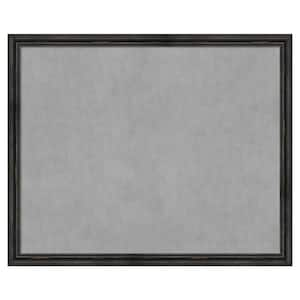 Rustic Pine Black Narrow 43 in. x 35 in Framed Magnetic Board