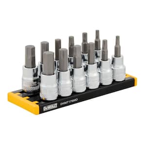 3/8 in. Drive SAE and Metric Hex Socket Set (12-Piece)