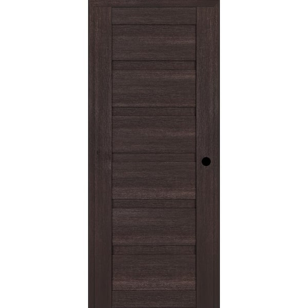 Belldinni Louver Diy-Friendly 36 in. x 79.375 in. Left-Hand Veralinga Oak Wood Composite Single Swing Interior Door