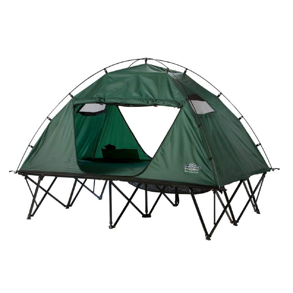 Kamp Rite CTC 2-Person Compact Collapsible Backpacking Camping Tent Cot 2 Pack