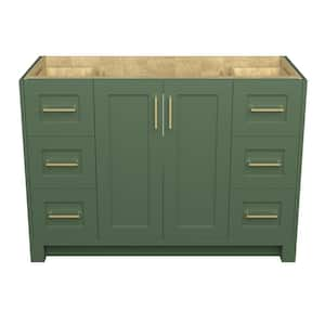 48 in. W x 21.5 in. D x 33.5 in. H Bath Vanity Cabinet without Top Bathroom Vanity Cabinet in Matte Green