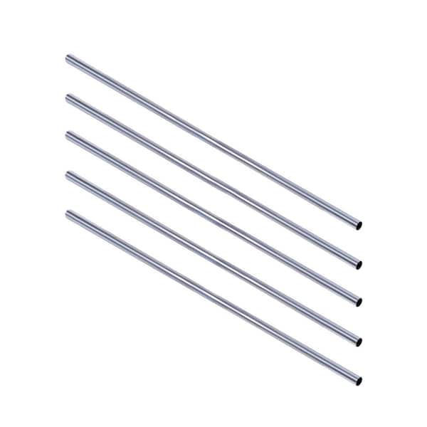60 in. Steel Shower Rod in Polished Chrome (5-Pack)