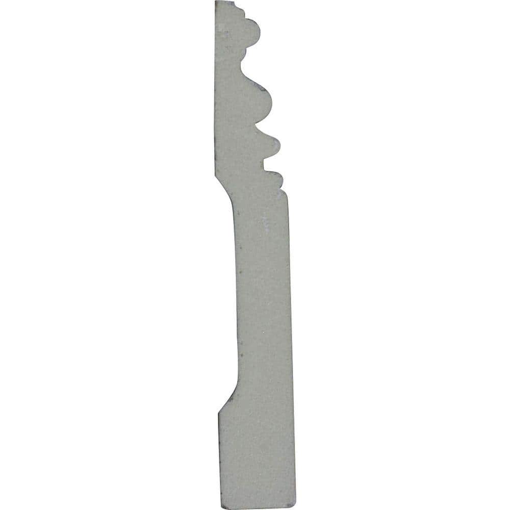 5"H Gray Polyurethane Classic Baseboard Moulding