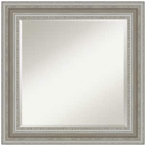 Parlor Silver 25.5 in. H x 25.5 in. W Framed Wall Mirror