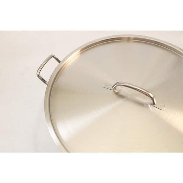 Large Stock Pot Stainless Steel Restaurant Kitchen Soup Big Cooking with Lid  35L