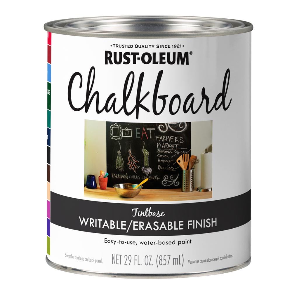 Rust-Oleum Specialty 29 oz. Tintable Chalkboard Paint 342596 - The Home  Depot