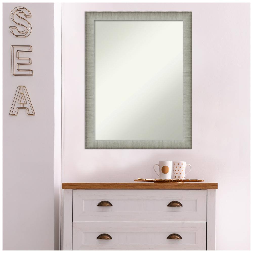 Elegant Silver Rectangular Bathroom Vanity Wall Mirror