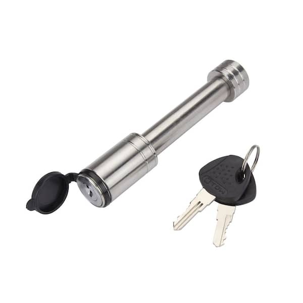 Photo 1 of 2.75 in. Stainless Barrel Style Receiver Hitch Pin Lock with Sleeve