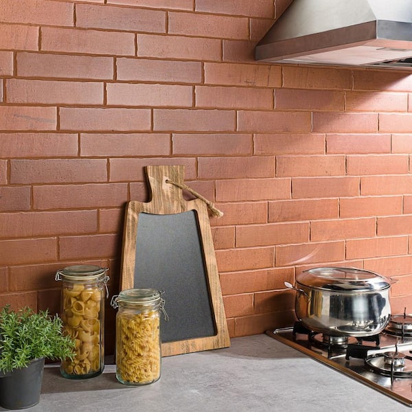 Sienna Terracotta Canyon 2.55 in. x 9.84 in. Matte Porcelain Floor and Wall Tile (4.72 sq. ft./ Case)
