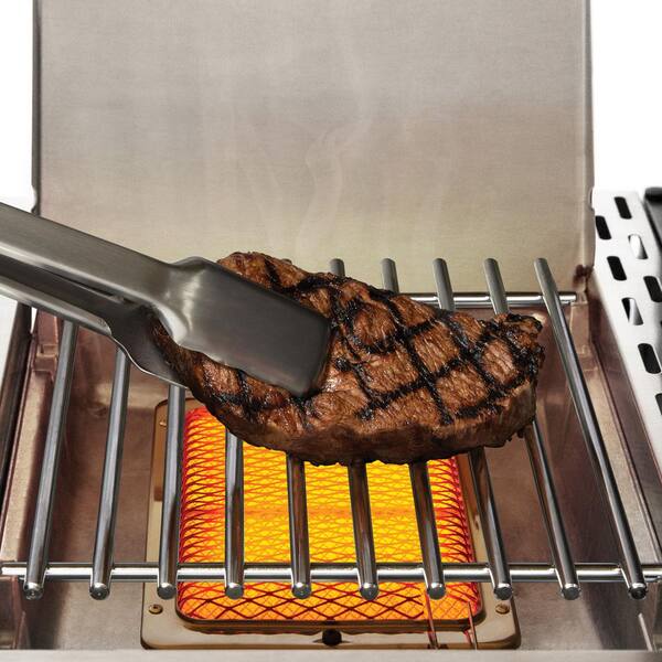 Broil King - Baron S 490 Pro IR 4-Burner Propane Gas Grill in Stainless Steel with Infrared Side Burner and Rear Rotisserie Burner