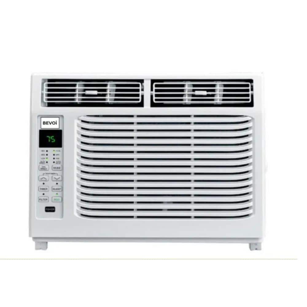 8,000 BTU 115V Window Air Conditioner Cools 350 Sq. Ft. with Remote Control