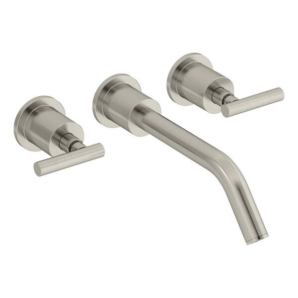 Symmons Sereno 2-Handle Wall-Mount Bathroom Faucet in Satin Nickel (1.5 GPM)