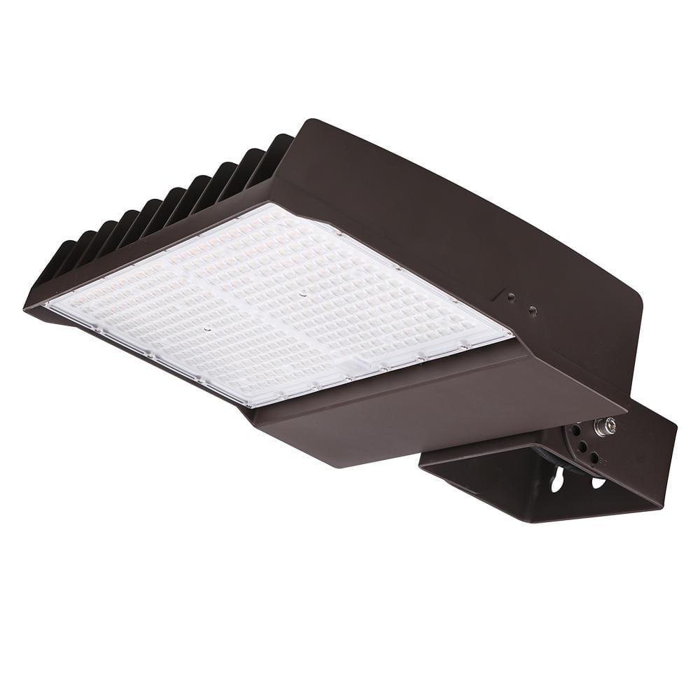 ETI LIGHTING 750-Watt Equivalent 20400-38250 Lumens Bronze Integrated LED Flood Light Adjustable and CCT with Photocell (20-Pack)