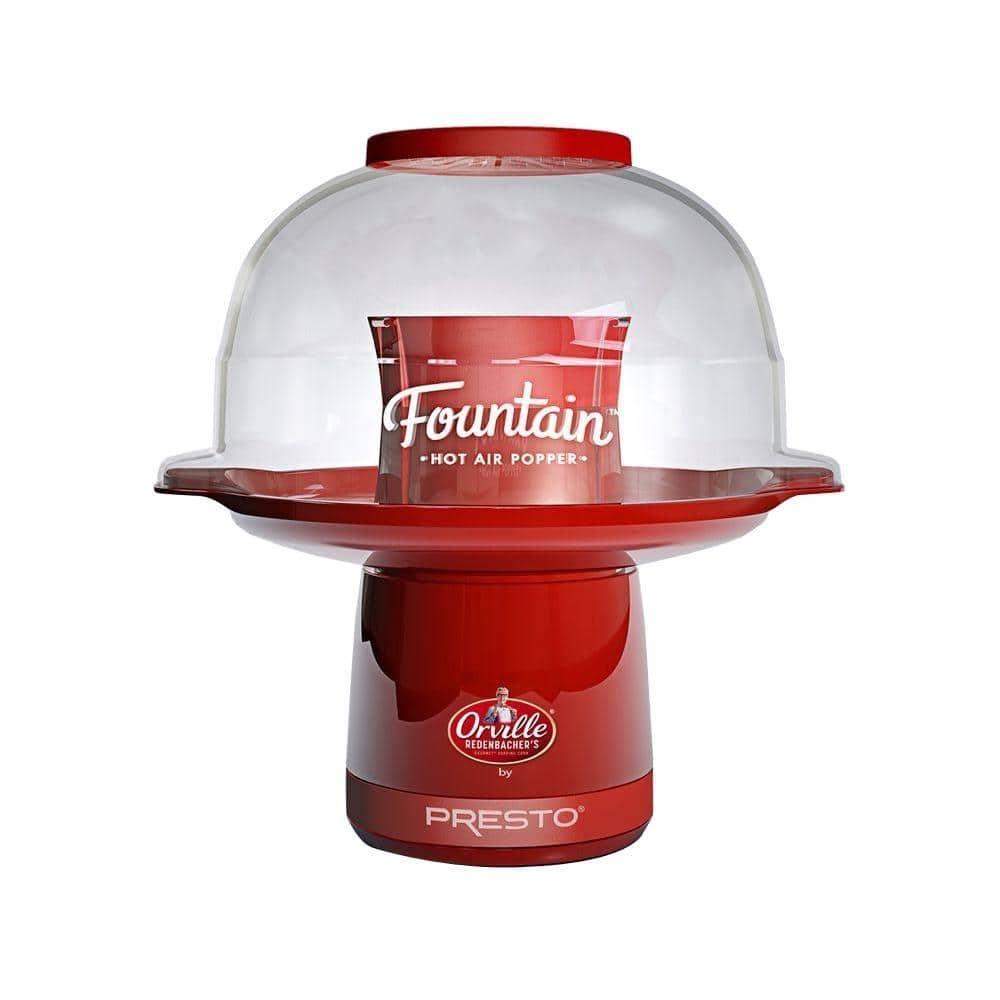 Orville Redenbacher Hot Air Gourmet Popcorn Popper Red Presto 04840
