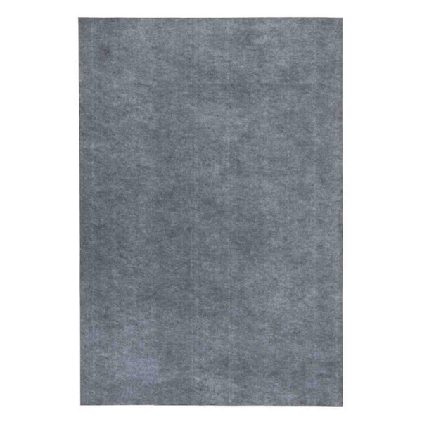 Textured 6 ft. Round Unthemed Woven Solid Color Polypropylene Round Non Slip Area Rug Pad