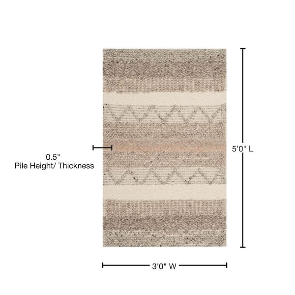 Safavieh Daytona 3 x 5 Stone Indoor Abstract Throw Rug Safavieh Daytona 3 x 5 Stone Indoor Abstract Throw Rug
