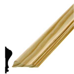 WM 390 11/16 in. x 2-5/8 in. x 96 in. Wood Pine Chair Rail Moulding