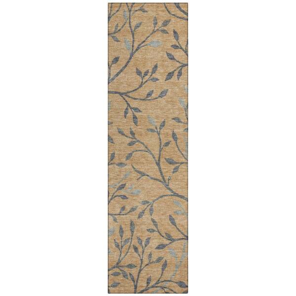Chantille Machine Washable Indoor/Outdoor Abstract ACN3024 Wheat 2 ft. x 7 ft. Runner Rug