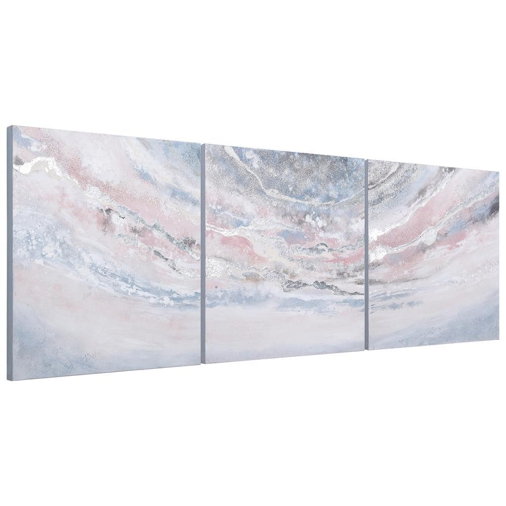 Heavens 1 Metallic Abstract Triptych Wall Art Set
