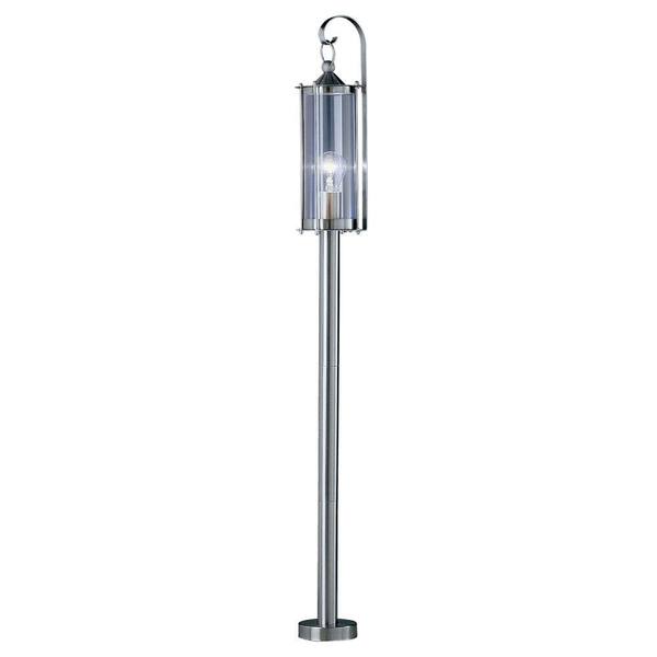 EGLO Cornwall 1-Light Outdoor Stainless Steel Post Lamp