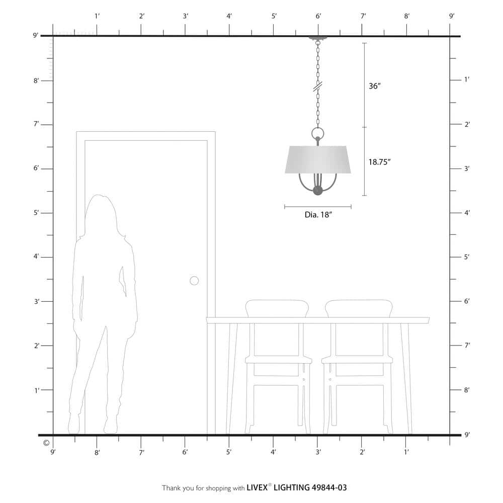 White Glass Drum 4-Light Indoor/Outdoor Chandelier