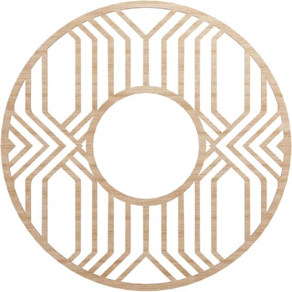 Ekena Millwork 36 in. x 13.125 in. x 0.375 in. Wood Medallion