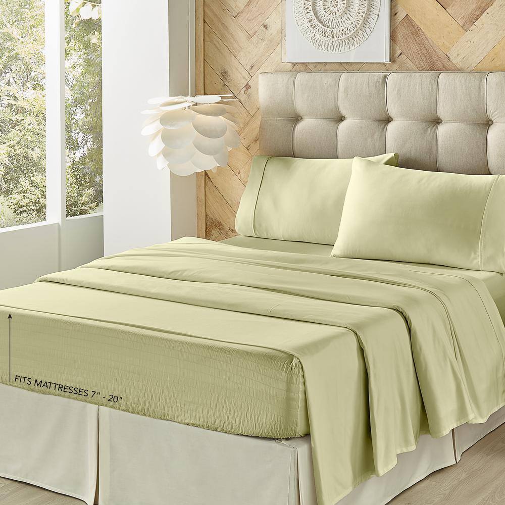 King Sage Solid Cotton Sheet Set