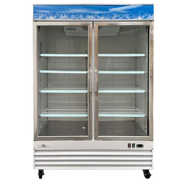 Cooler Depot 54 in. W 45 cu. ft. NSF Auto Defrost 2-Glass Door