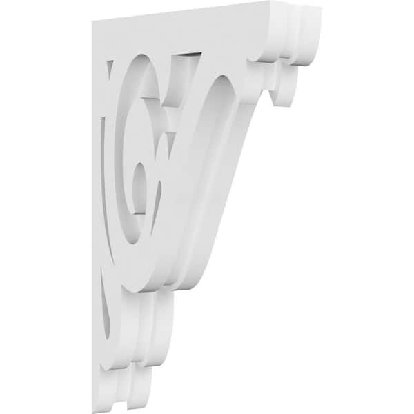 Ekena Millwork 1-7/8 in. x 10 in. x 6 in. PVC Bordeaux Corbel