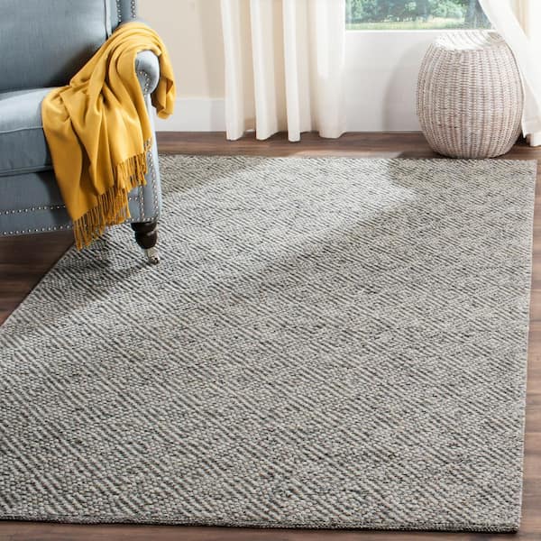 Natura Camel/Gray 8 ft. x 8 ft. Square Geometric Area Rug