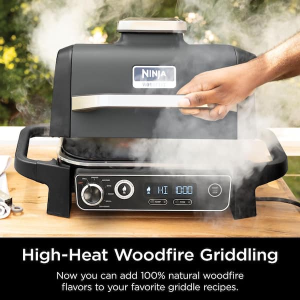 NINJA 14.67 in. x 11.0 in. x 2.17 in. Black Outdoor Flat Top