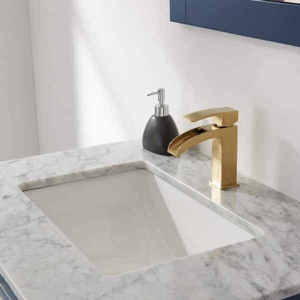 altair remi 30 in bath vanity royal blue with carrara marble top white basin 532030 rb ca nm the home depot best finish for a butcher block countertop