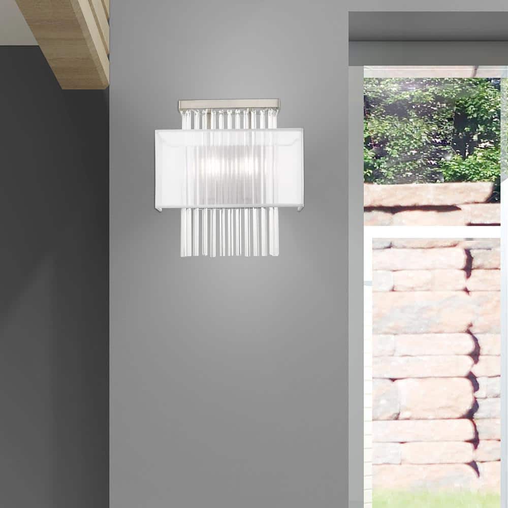 Alexis Brushed Nickel 2-Light ADA Compliant Wall Sconce
